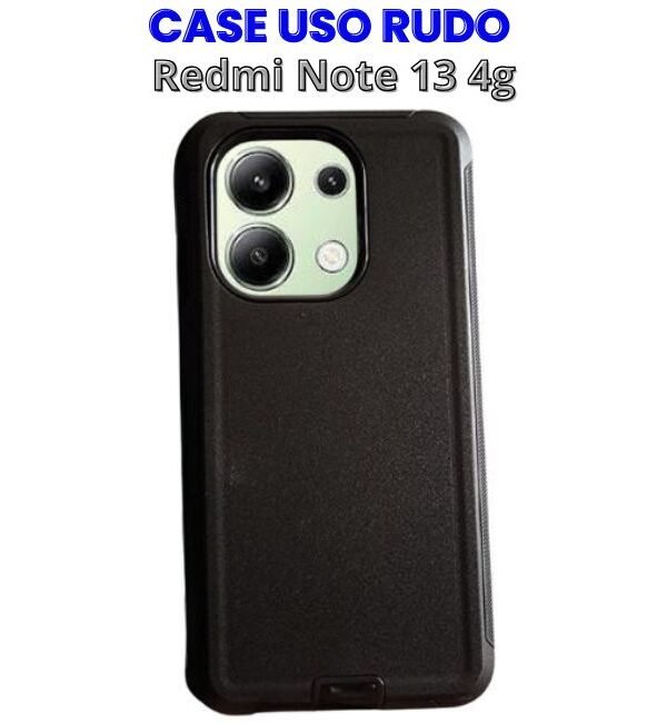 Case Uso Rudo Negro Redmi Note 13 4g