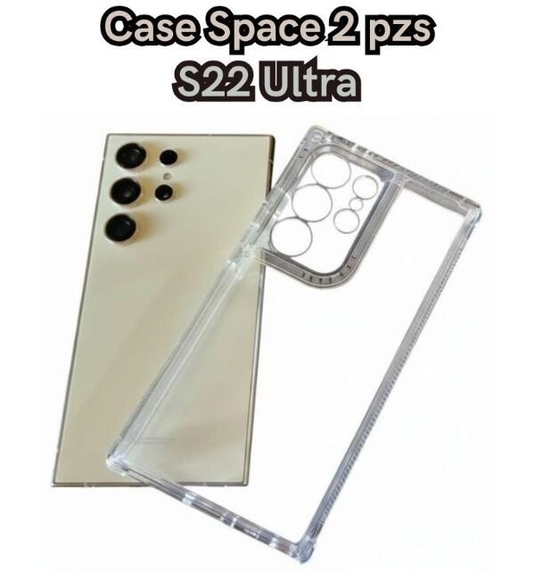 Funda transparente de 2 piezas Samsung Galaxy S22 Ultra