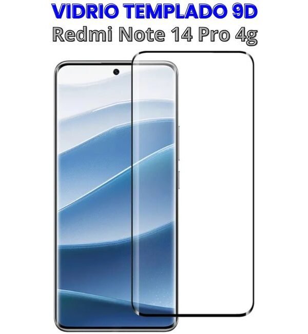 Vidrio Templado 9D para Redmi Note 14 Pro 4g