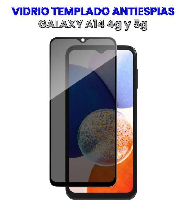 Vidrio Templado Anti-espías para A14 4g y 5g
