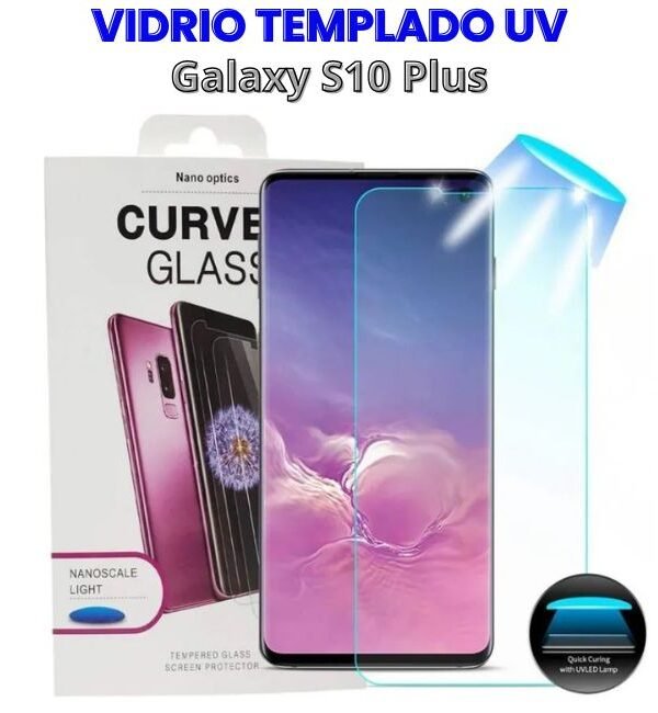 Vidrio Templado Transparente UV para S10 Plus