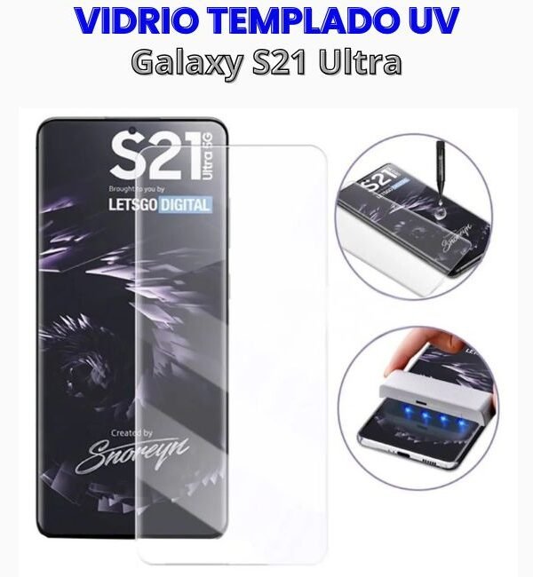 Vidrio Templado UV para S21 Ultra