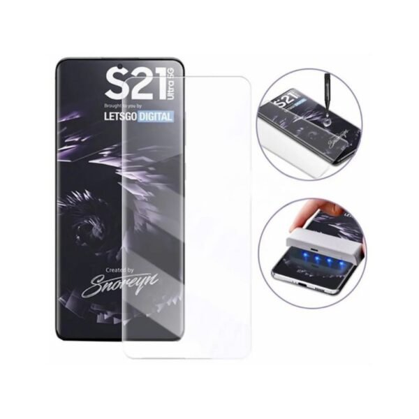Vidrio Templado UV para S21 Ultra