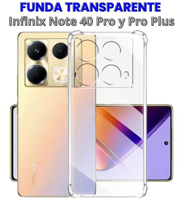 Case Antishock para Infinix Note 40 Pro y 40 Pro Plus