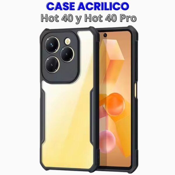 CASE ACRILICO INFINIX HOT 40 Y HOT 40 PRO Case Acrílico para Hot 40 y Hot 40 Pro