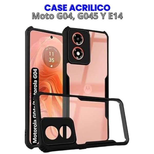 CASE ACRILICO MOTO G04, G045 Y E14 Case Acrílico para Moto G04, G04S Y E14