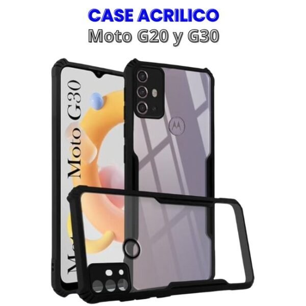 Case Acrílico para Moto G20 y G30