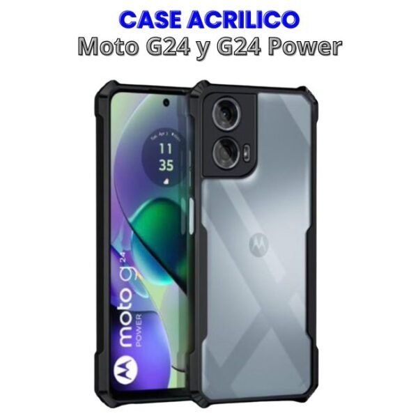 Case Acrílico Moto G24 y G24 Power