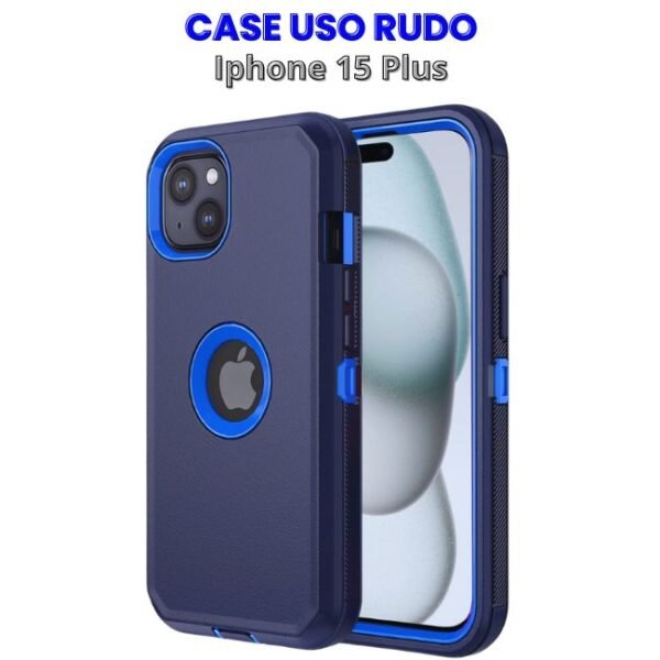 Case Uso Rudo Azul Iphone 15 Plus