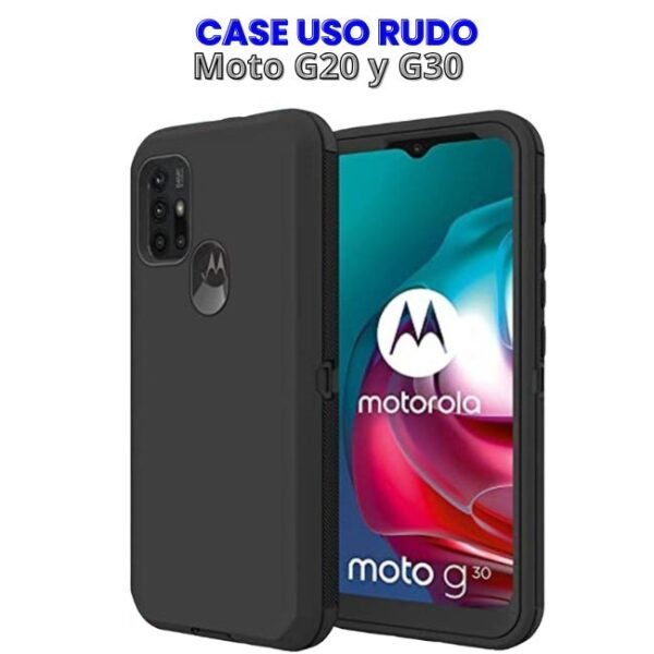 Case Uso Rudo para Moto G20 y G30