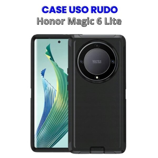 CASE USO RUDO NEGRO HONOR MAGIC 6 LITE Case Uso Rudo Negro Honor Magic 6 Lite