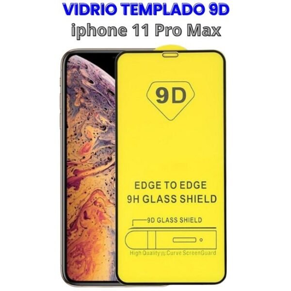Vidrio Templado 9D para Iphone 11 Pro Max