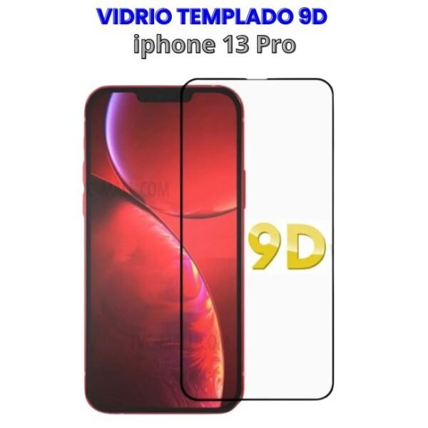 VIDRIO TEMPLADO 9D IPHONE 13 PRO Vidrio Templado 9D para Iphone 13 Pro