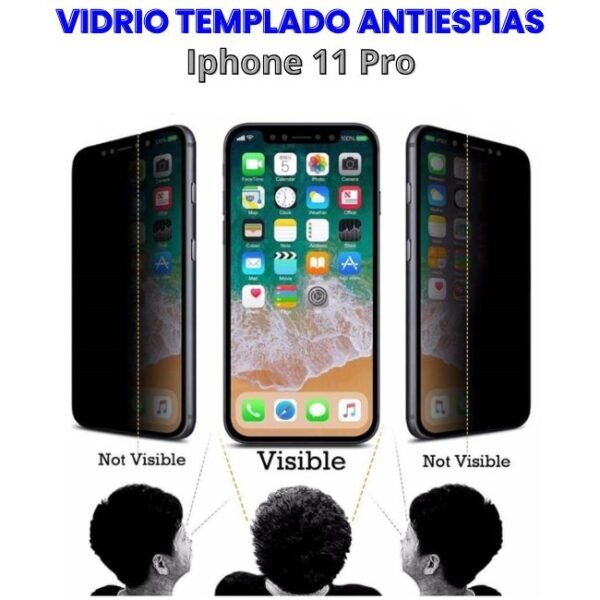 Vidrio Templado Antiespias Iphone 11 Pro