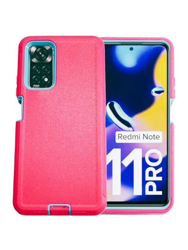 Case Uso Rudo Rosa-Cel para Redmi Note 11 Pro 4g y 5g