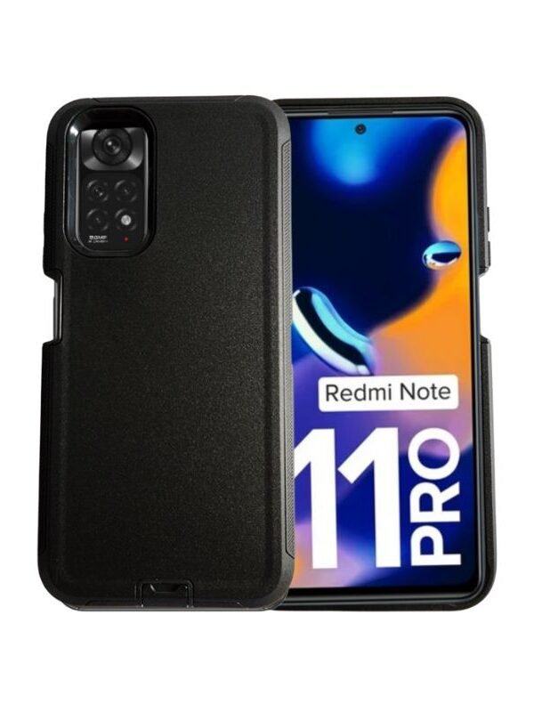 Case Uso Rudo Negro para Redmi Note 11 Pro 4g y 5g
