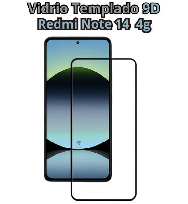 2(97) Vidrio Templado 9D para Redmi Note 14 4g