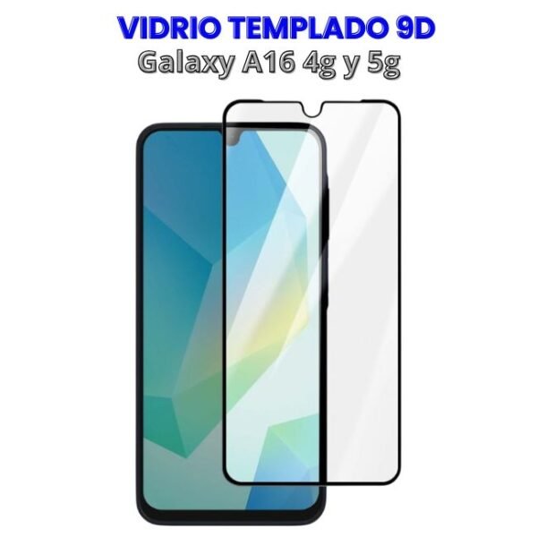 Vidrio Templado 9D para Galaxy A16 4g y 5g
