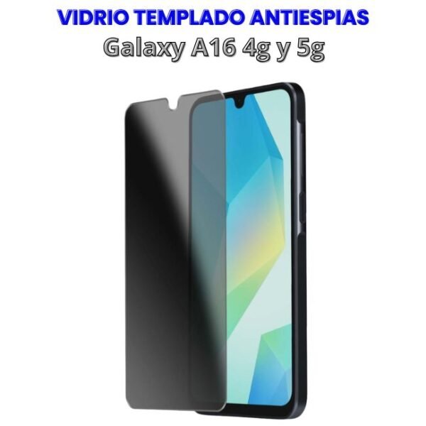 Vidrio Templado Anti-espías para A16 4g y 5g
