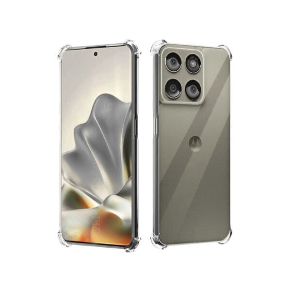 2(69) Funda para Moto Edge 60 Pro Transparente Antishock