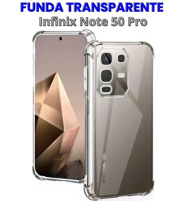 Funda para Infinix Note 50 Pro Transparente antishock