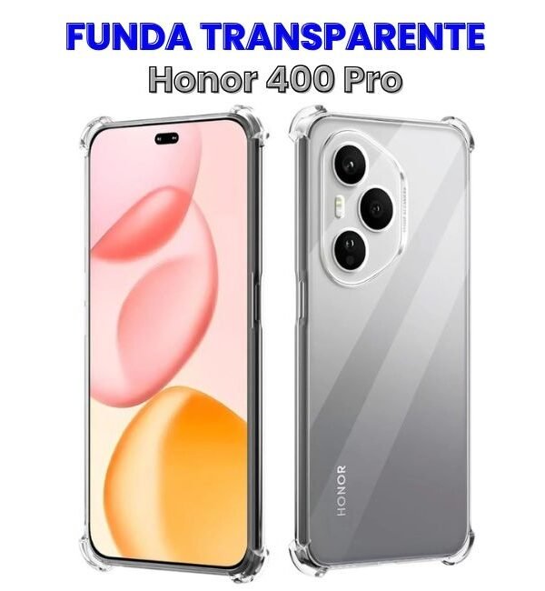 Funda para Honor 400 Pro Transparente Antishock