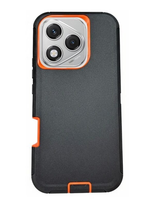 Case Uso Rudo Honor 400 Lite Negro con Naranja