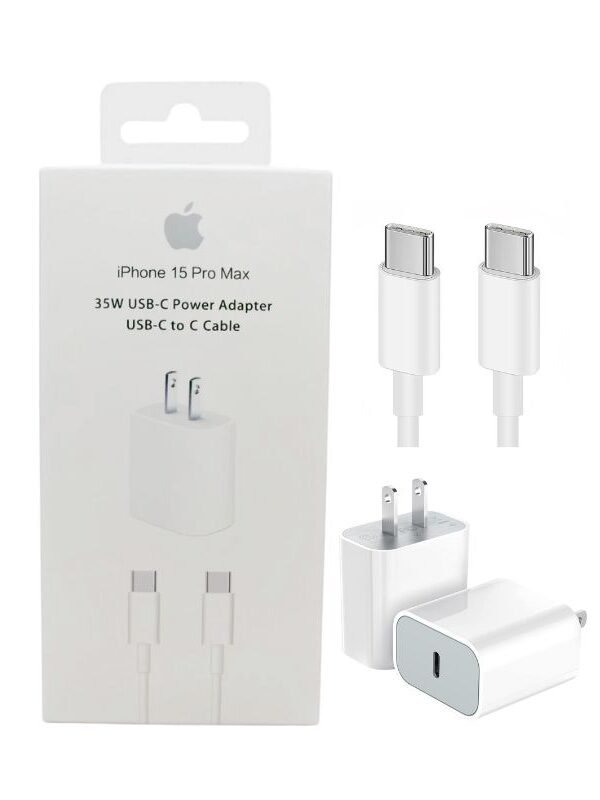 Cargador completo para IPhone 35w USB-C a USB-C