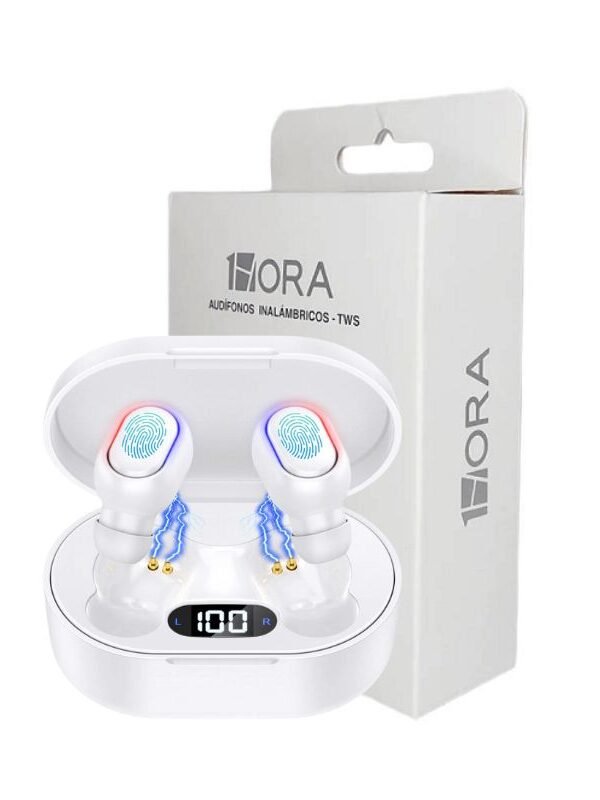 Audifonos Inalambricos Aut114 1hora Blancos