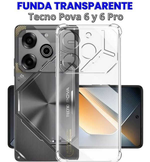 Case Antishock Tecno Pova 6 y 6 Pro