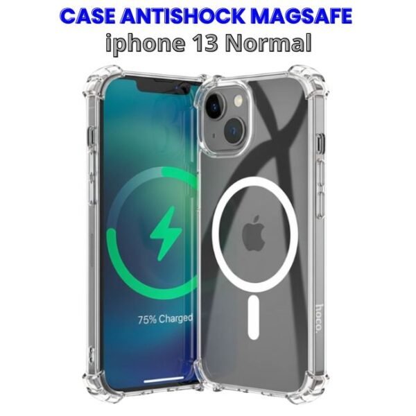 CASE ANTISHOCK MAGSAFE IPHONE 13 NORMAL Case Antishock con Magsafe Iphone 13 normal de 2 camaras