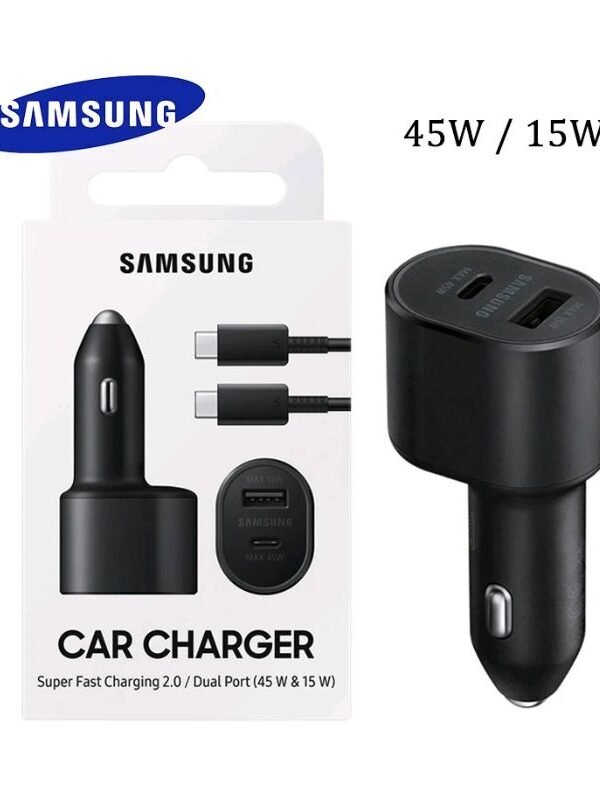 Cargador para Vehiculo Carga Super Rapida 45w Doble puerto