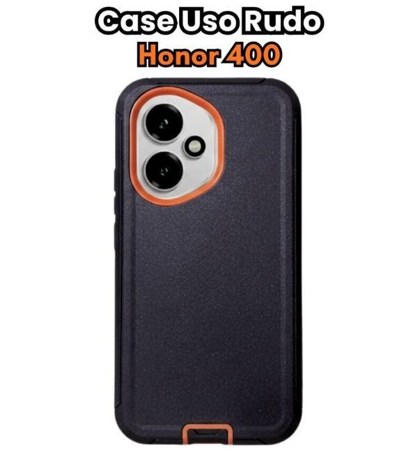 Case Uso Rudo Honor 400 Normal Negro con Naranja