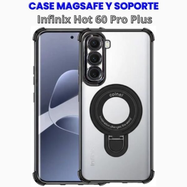 Case con MagSafe y Soporte Infinix Hot 60 Pro Plus