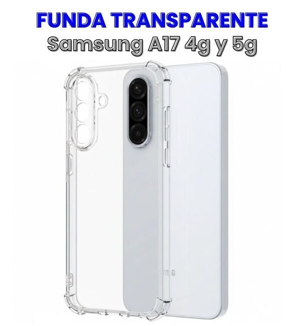 Case Antishock Transparente A17 4g y 5g