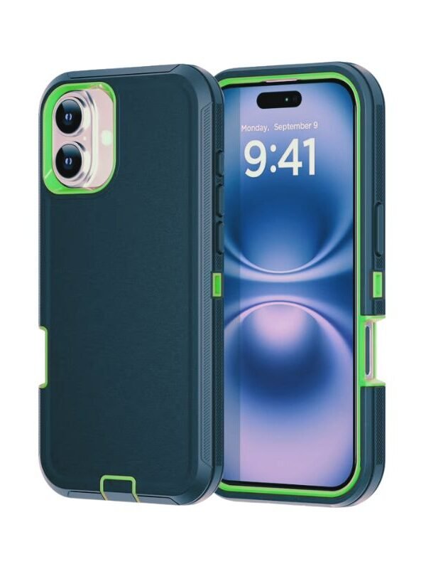 Case Uso Rudo Gris con Verde Iphone 17 Normal