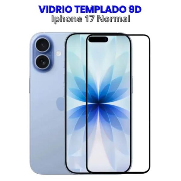 VIDRIO TEMPLADO 9D IPHONE 17 NORMAL Vidrio Templado 9D Iphone 17 Normal