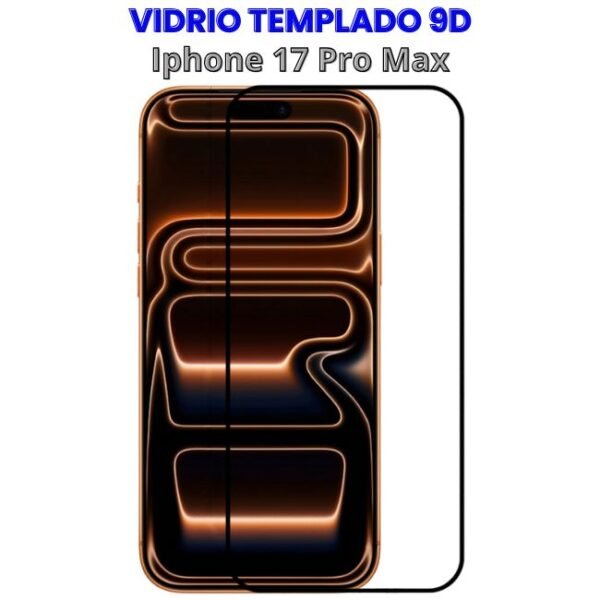 Vidrio Templado 9D Iphone 17 Pro Max
