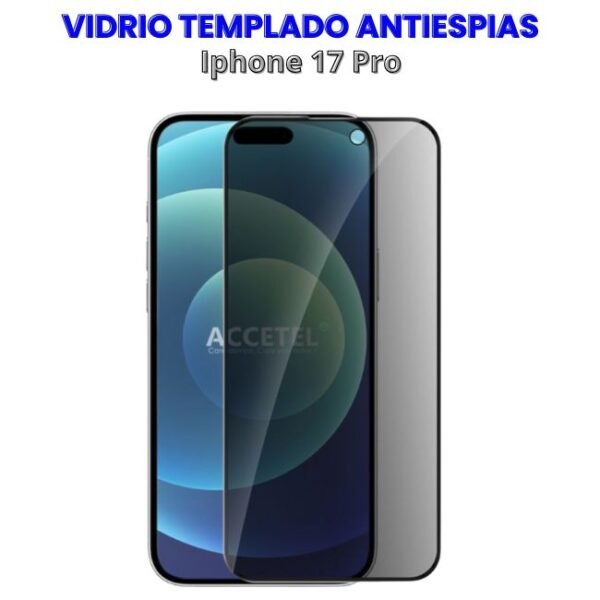 Vidrio Templado Antiespias Iphone 17 Pro