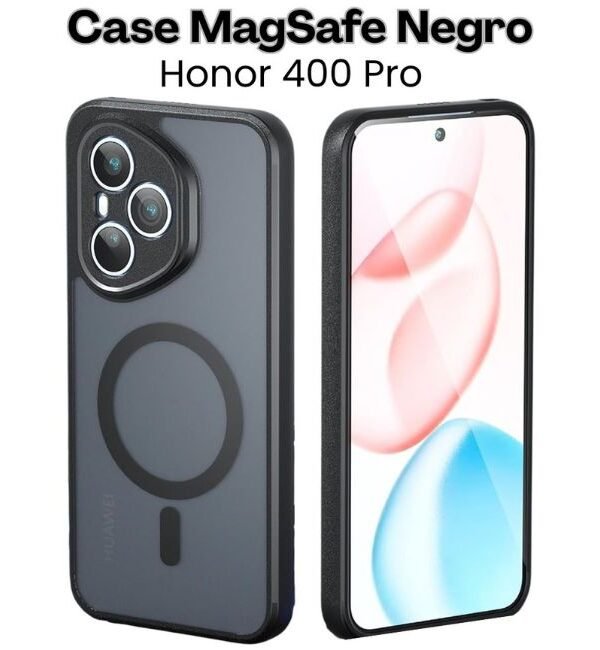 4(38) Case MagSafe Negro para Honor 400 Pro