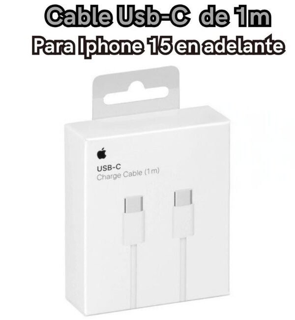 Cable para IPhone Usb-c a Usb-c de 1 metro