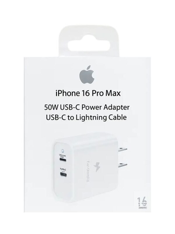 Cubo Usb-C 50w para Iphone Doble Puerto