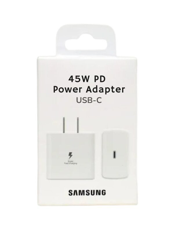 Cubo Tipo "C" 45w para Samsung Carga Rapida Blanco