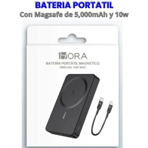 Bateria Portatil con Magsafe 5000mAh 1hora GAR276 10W color negro