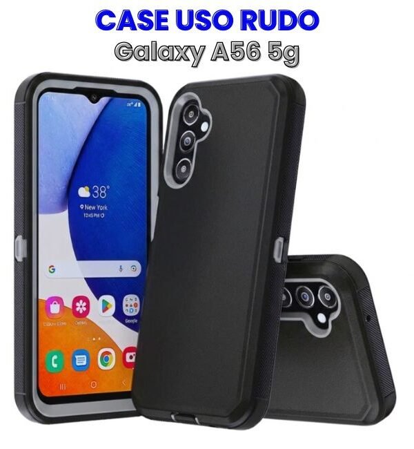 Case Uso Rudo Negro con Gris para A56 5g