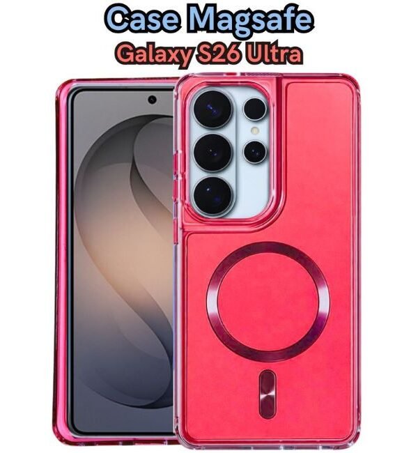 Case ShockProof Rojo con Magsafe para S26 Ultra