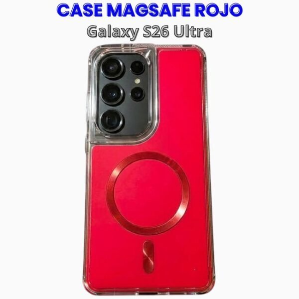 Case ShockProof Rojo con Magsafe para S26 Ultra