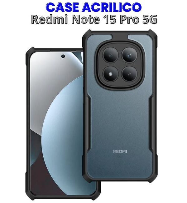 Case Acrílico para Redmi Note 15 Pro 5g