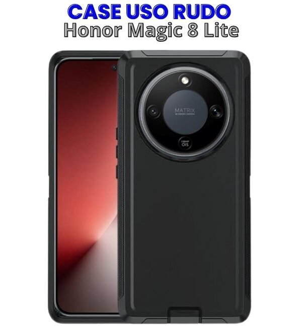 Case Uso Rudo Negro para Honor Magic 8 Lite