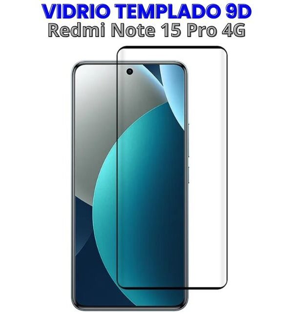 Vidrio Templado 9D para Redmi Note 15 Pro 4g